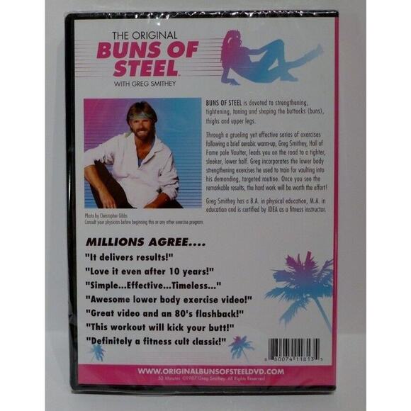 The Original Buns of Steel DVD Greg Smithey Great Buns Hit Lower Body Workout - Picture 2 of 5